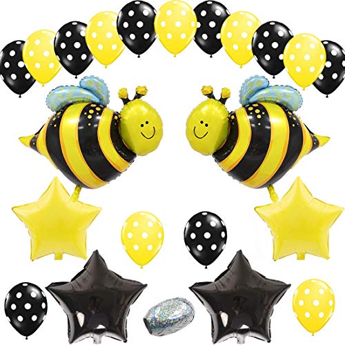37Pcs Bumblebee Party Decorations Set Honey Bee Theme for Baby Shower Birthday Party