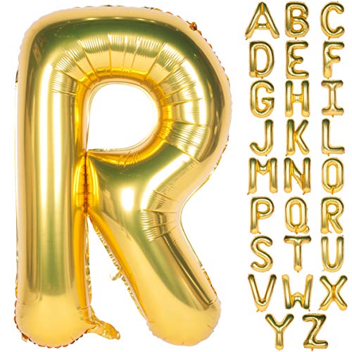 40 Inch Gold Giant Jumbo Letter Balloons Helium Foil Mylar for Party Decorations