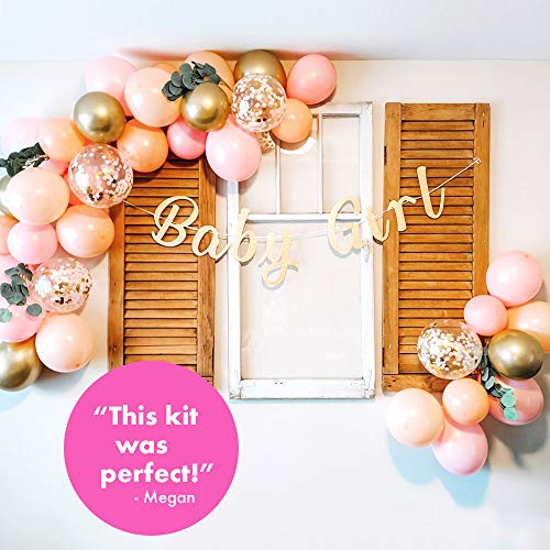 Baby Shower Decorations for Girl with Pink Balloon Arch Garland Kit