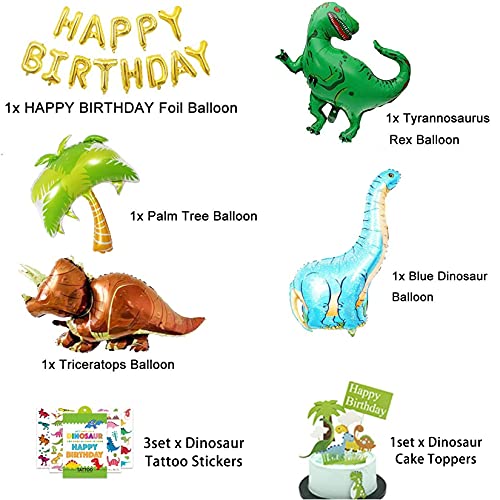 214pcs Dinosaur Birthday Balloon Garland Party Decorations for Jungle Birthday Party