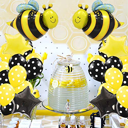 37Pcs Bumblebee Party Decorations Set Honey Bee Theme for Baby Shower Birthday Party