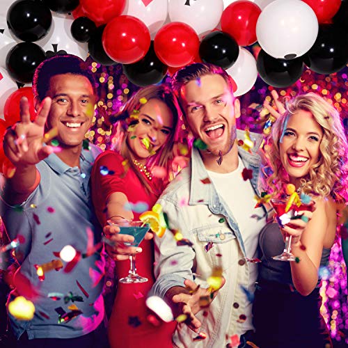 116 Pieces Casino Balloons Garland Arch Kit for Casino Theme Party