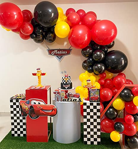 150 Pieces Race Car Balloons Arch Garland Kit for Boys Birthday Party Decorations