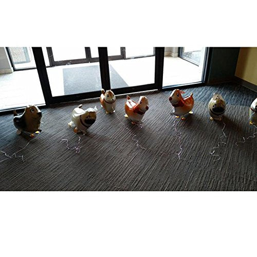 6pcs Puppy Dogs Birthday Balloons for Animal Theme Birthday Party Decorations
