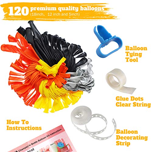 120 Pcs Construction Party Balloon Garland Kit for Birthday Party Decorations