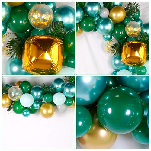 167pcs Tropical Jungle Safari Balloon Arch Kit for Baby Shower Decorations