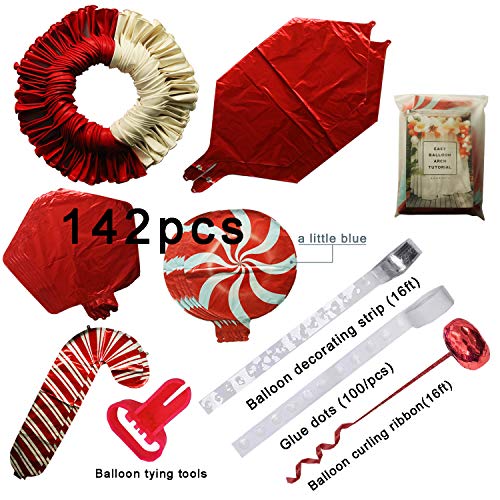 144pcs Christmas Balloon Garland Arch kit for Christmas Party Decorations