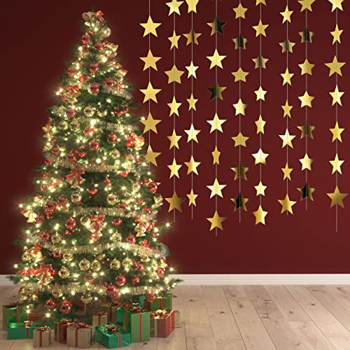 Glitter Star Paper Garland Banner Hanging Decoration for Graduation Wedding