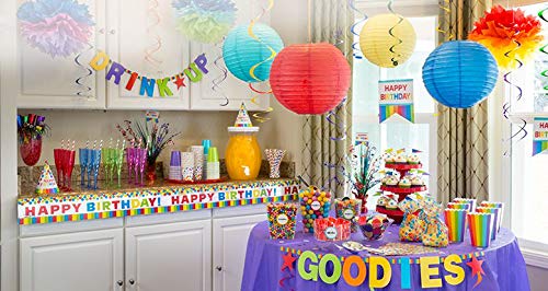 Large Assortment of 15 Pcs Colorful Paper Lanterns for Home Decor Weddings