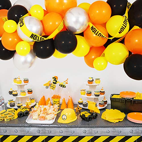 120 Pcs Construction Party Balloon Garland Kit for Birthday Party Decorations