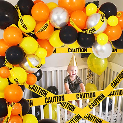 120 Pcs Construction Party Balloon Garland Kit for Birthday Party Decorations