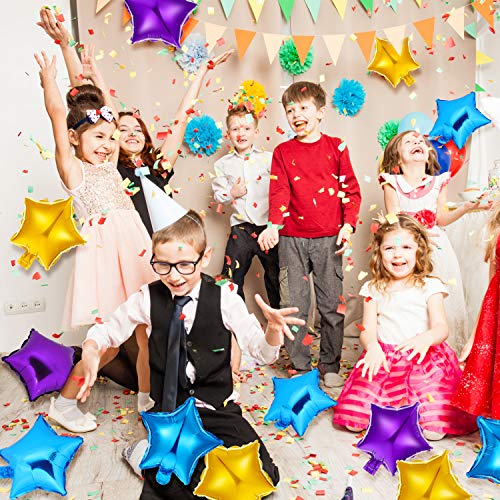 60 Pcs Star-shaped Balloons for Baby Shower Gender Reveal