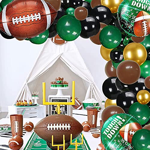104Pcs Football Party Balloon Arch for Football Theme Party Super Sunday Touchdown Party Decoration