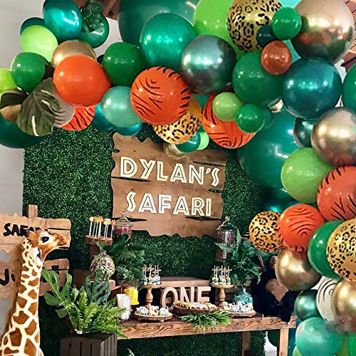 151pcs Jungle Safari Theme Party Balloon Garland Kit for Kids Birthday Party Baby Shower Decorations