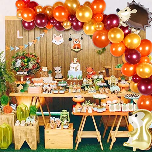 67pcs Woodland Baby Shower Balloon Garland with Animal Balloons