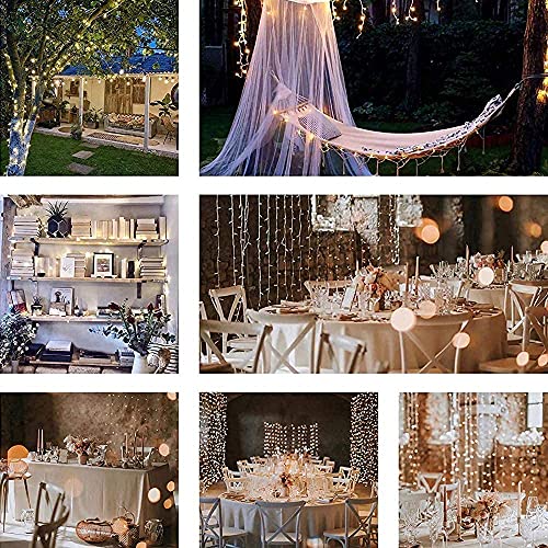 Extendable 2-Pack LED Christmas String Lights for Outdoor Indoor Decorations