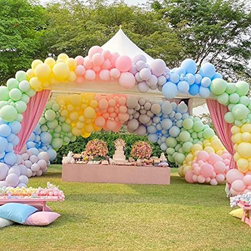139pcs Unicorn Rainbow Macaroon Balloons Garland for Baby Shower Birthday