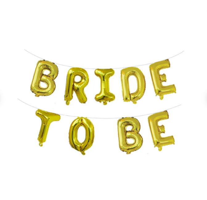 16inch Bridal Shower balloons, Bride to Be Balloons, Letter Balloons for Bachelorette Engagement Party