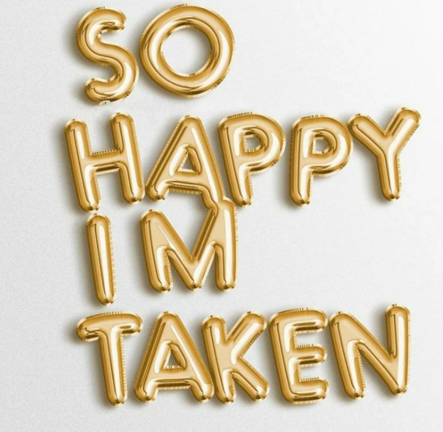 So HAPPY Im TAKEN 16" letter Balloons Bachelorette Party Decor Bachelorette Party Balloon