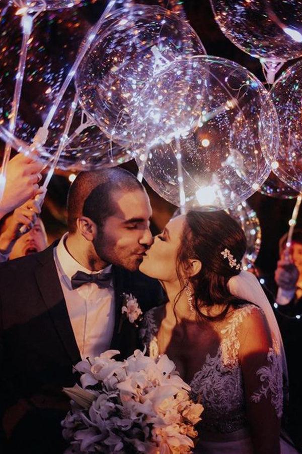 35cm Wedding Birthday Party Foil Balloons Holder Sticks - If you say i do