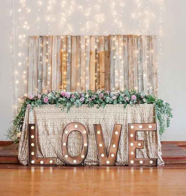 LED Marquee Letter Lights Sign, Alphabet Letter Lights for Home Wedding Decoration