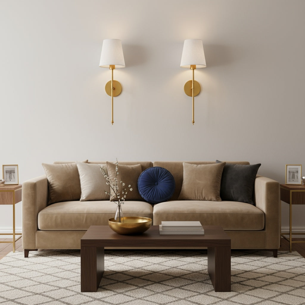 Elegant Wireless Wall Sconces - Tool-free installation