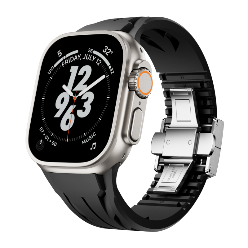 FKM Silicone Band for Smartwatch - Compatible with Apple Watch