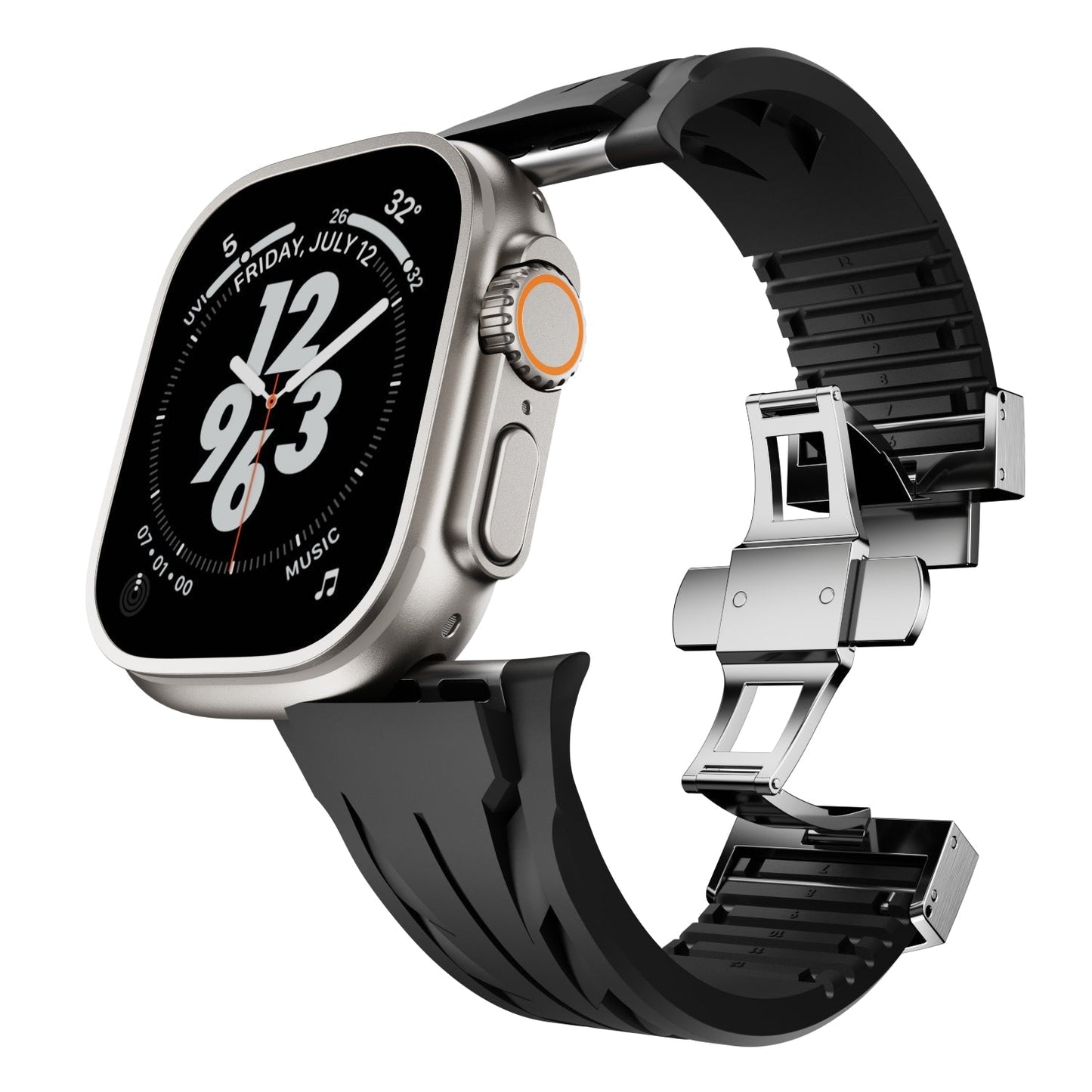 FKM Silicone Band for Smartwatch - Compatible with Apple Watch