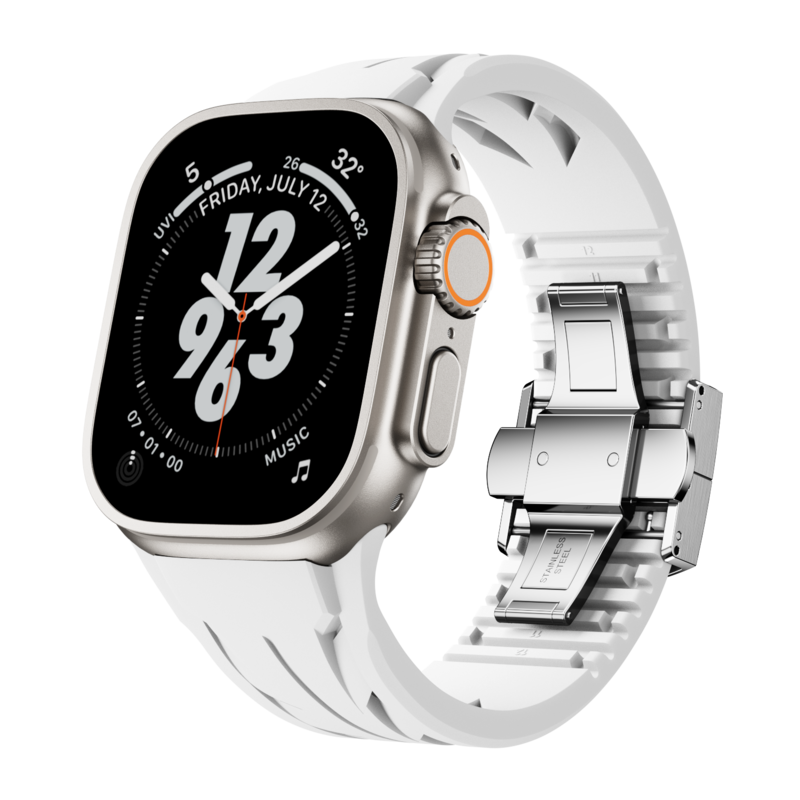 FKM Silicone Band for Smartwatch - Compatible with Apple Watch