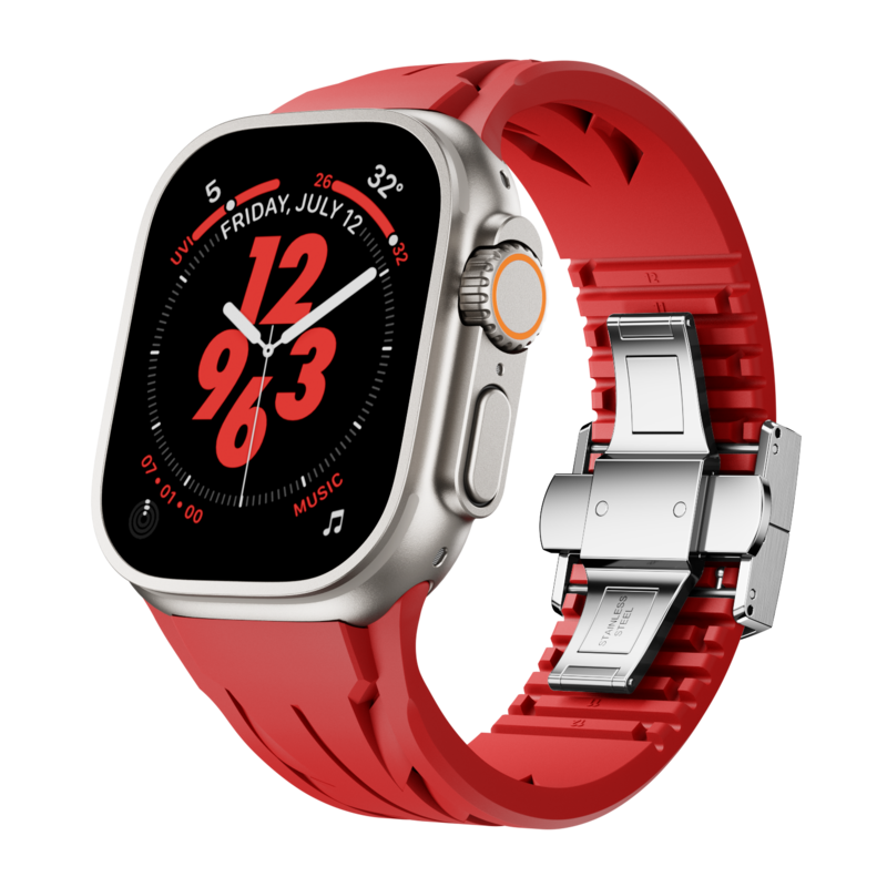 FKM Silicone Band for Smartwatch - Compatible with Apple Watch