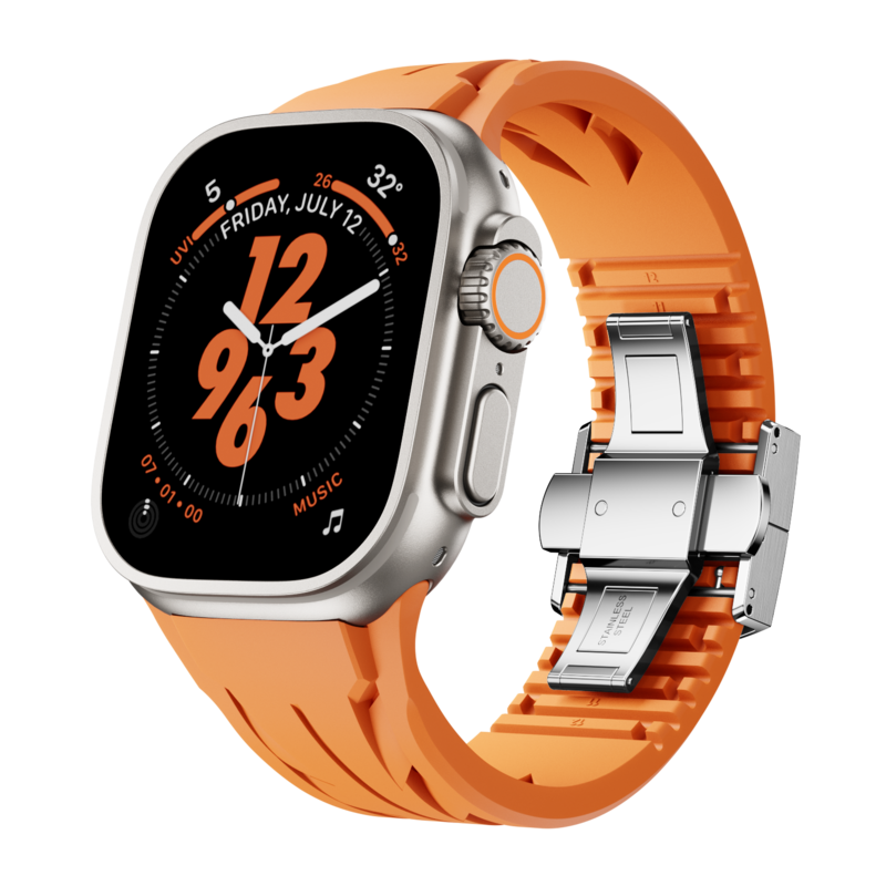 FKM Silicone Band for Smartwatch - Compatible with Apple Watch