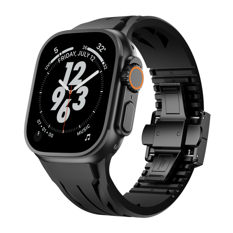 FKM Silicone Band for Smartwatch - Compatible with Apple Watch
