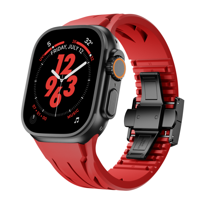 FKM Silicone Band for Smartwatch - Compatible with Apple Watch