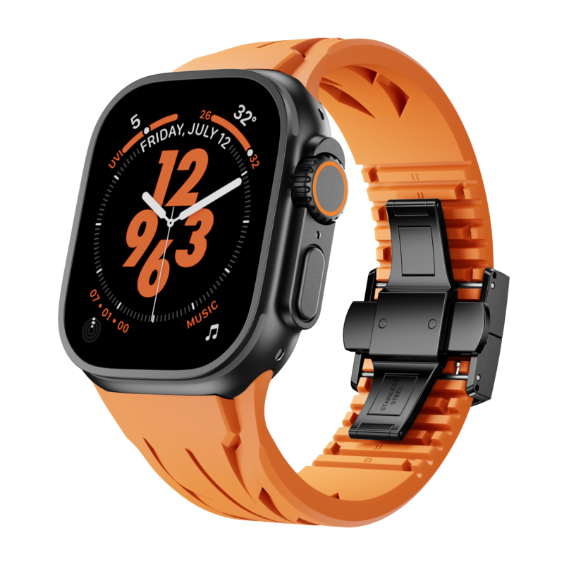 FKM Silicone Band for Smartwatch - Compatible with Apple Watch