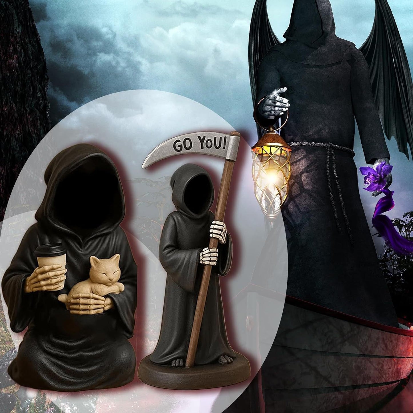 Emotional Support Grim Reaper Figurine