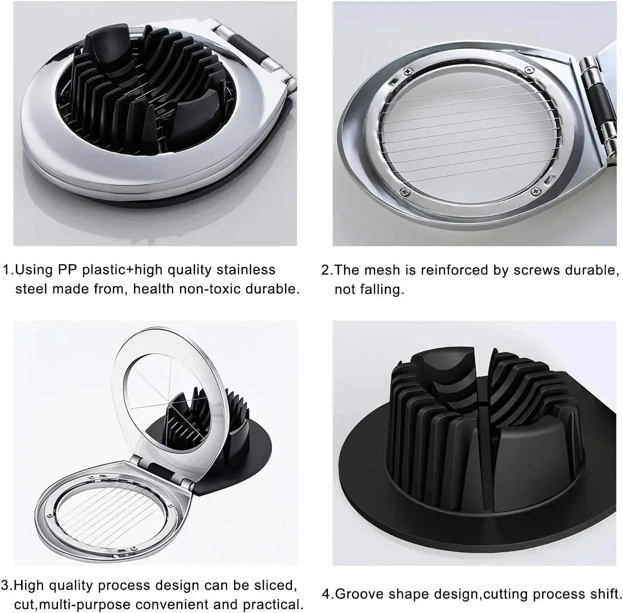 Egg Slicer for Perfect Egg Slices and More, Stress-Free Professional Quality