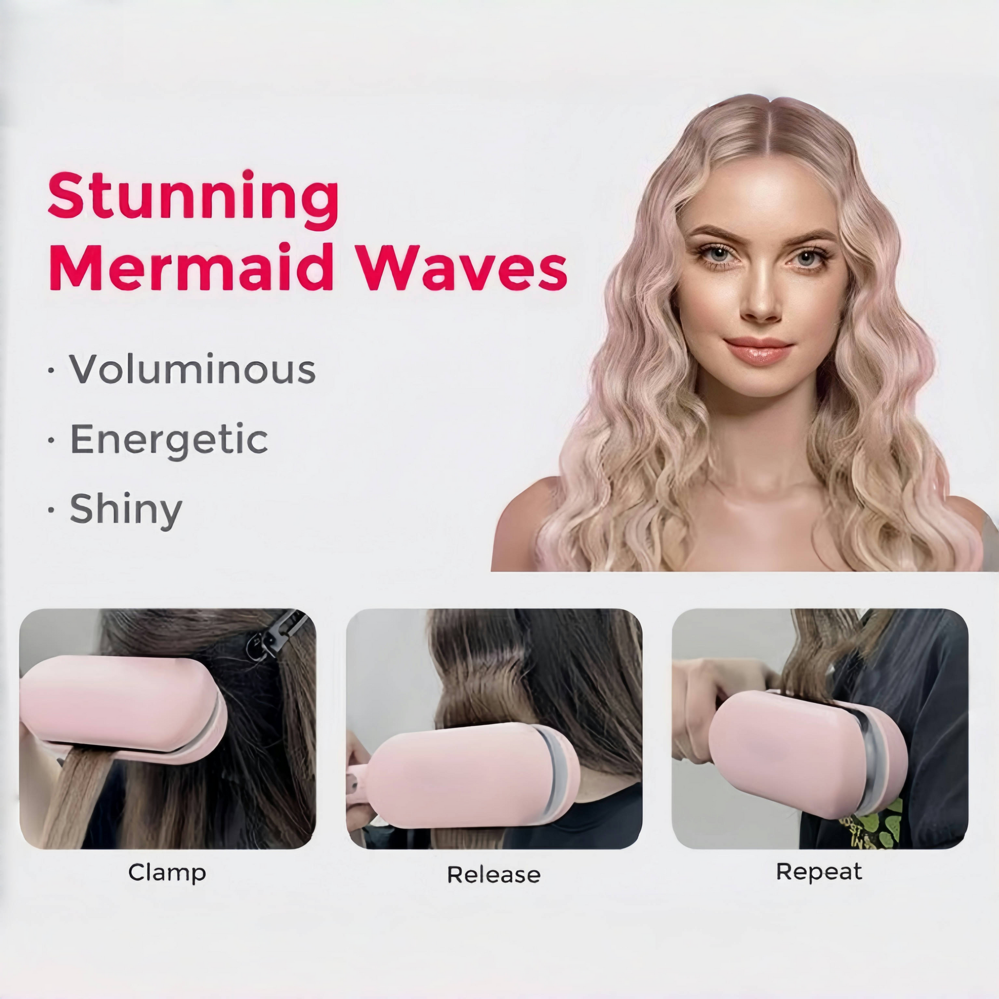 Negative Ionic Hair Styler for Beach Waves & Styling