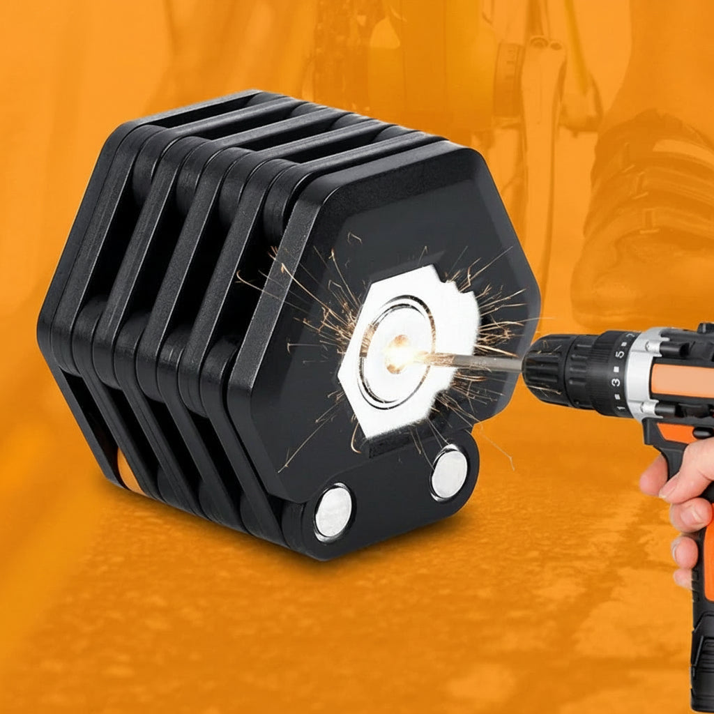 Compact Foldable Bicycle Lock – Lightweight, High-Security Alloy with Keys and Holder