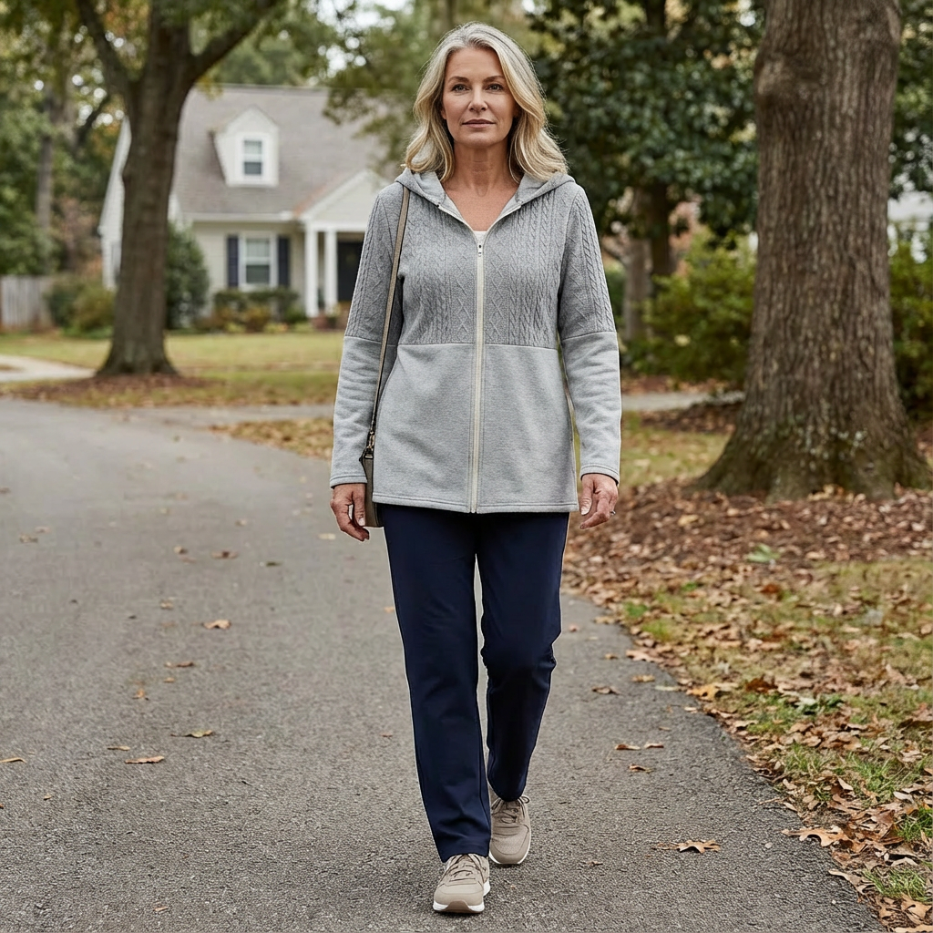 ComfortLux™ – Hooded Zip Jacket