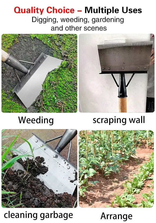 GrimeBuster Pro — Heavy Duty Garden Scraper Hoe
