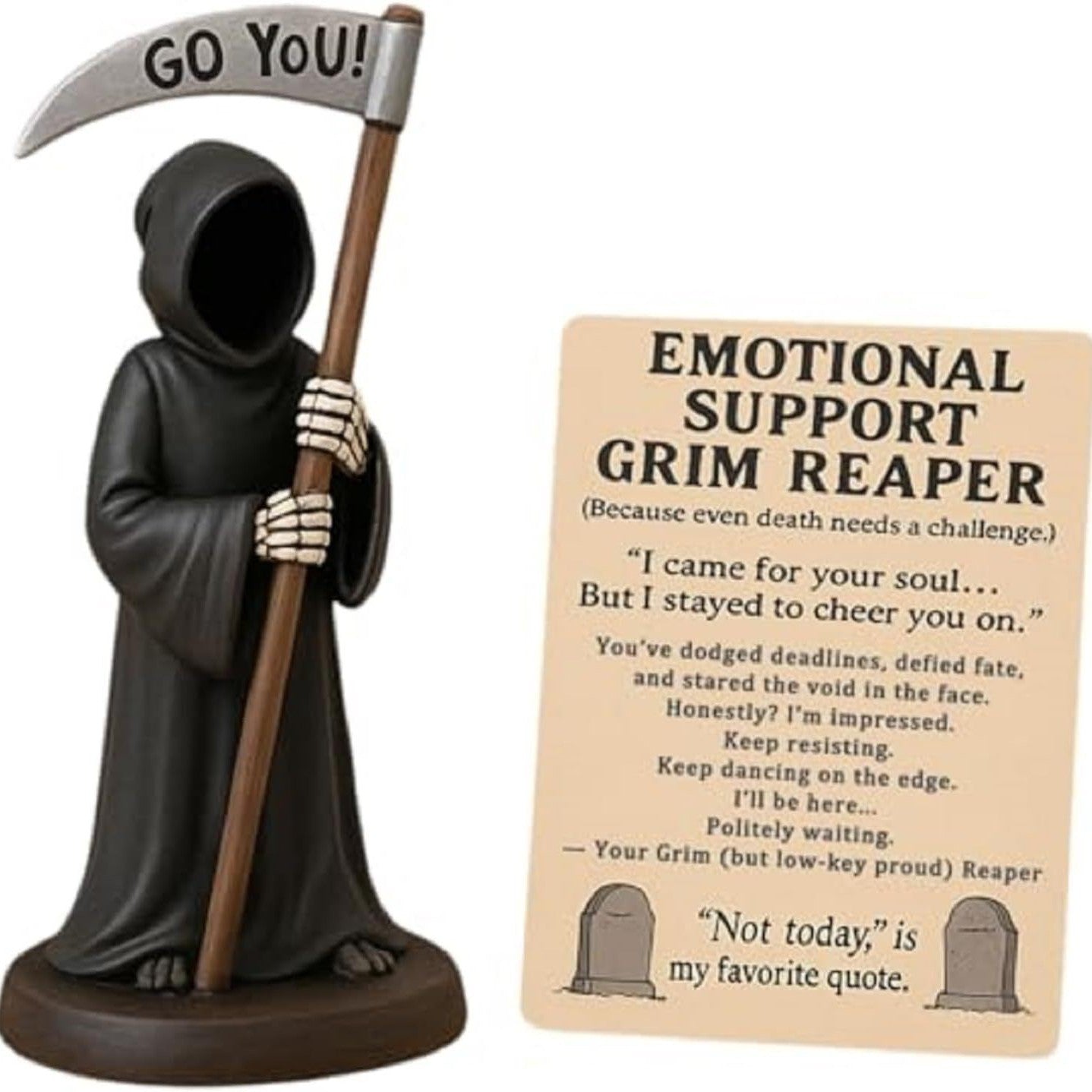 Emotional Support Grim Reaper Figurine
