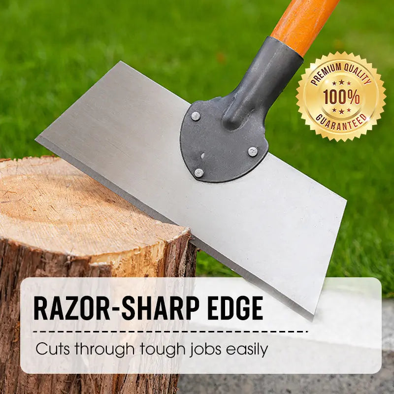 Garden Hoe | Broad Steel Blade | Push & Pull | WeedScrape