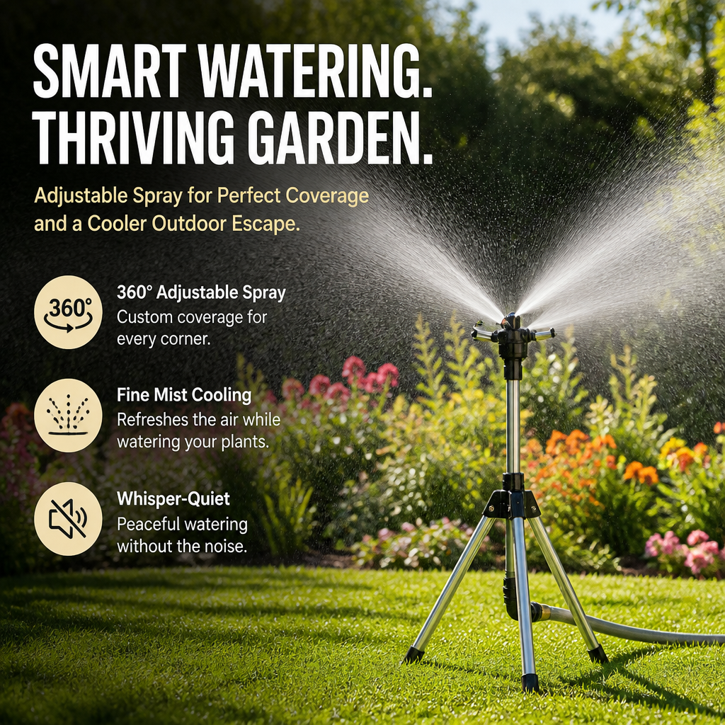 HydraBloom — Effortless Precision Watering That Revives Your Garden and Cools Your Soul
