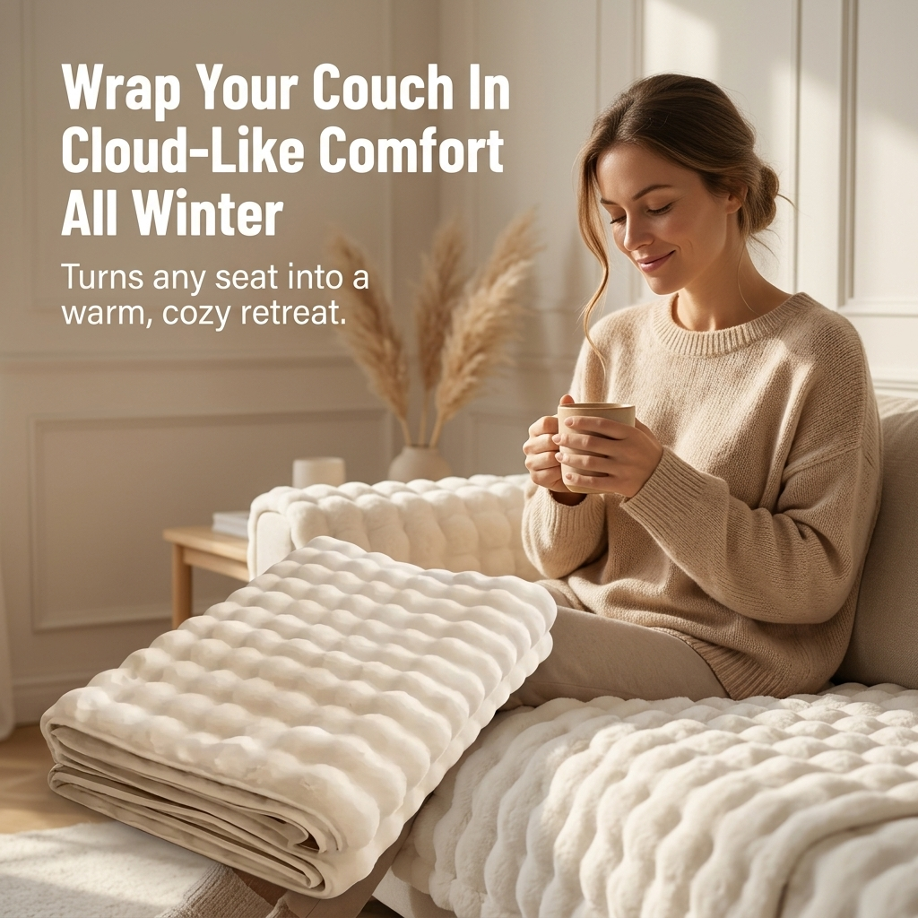 VelvEase Winter Covers — Turn Your Sofa into a Warm, Scratch-Free Haven All Season Long