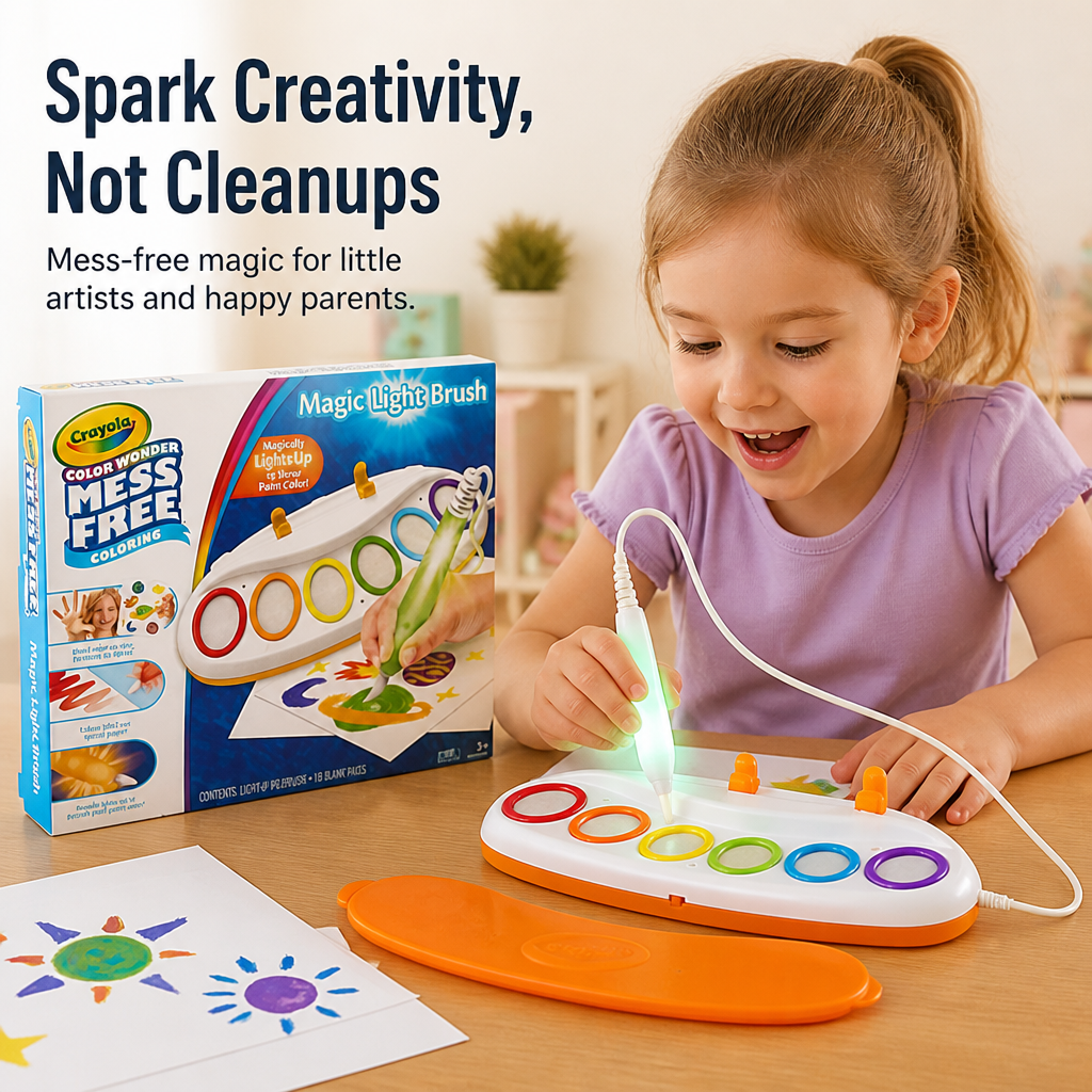 ColorFlick™ — Let Kids Paint Bold Color That Stays on Paper, Not Your Home