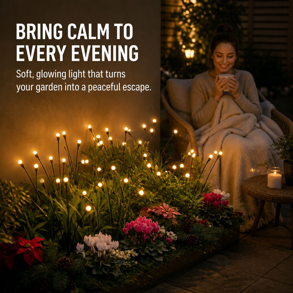 SereniBloom — Light Up Your Garden With a Soft, Swaying Firefly Glow