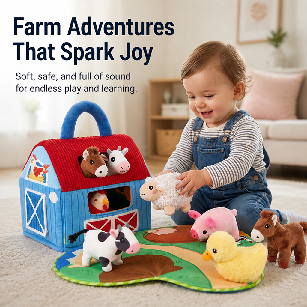 PetalNest Interactive Farm Set — Ignite Wonder and Confidence with Every Soft, Sound-Filled Adventure