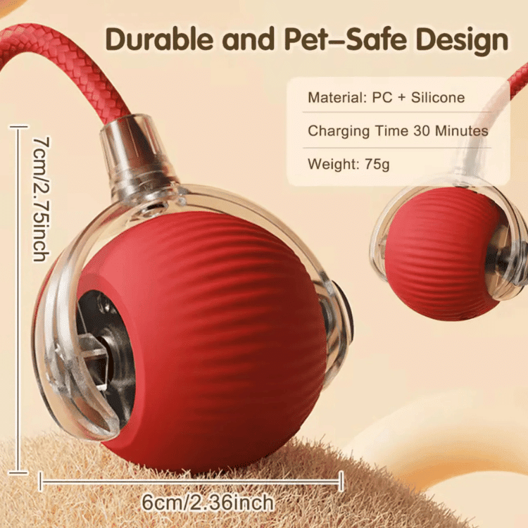 HunterOrb — Interactive Rolling Pet Toy Ball with Motion Activation
