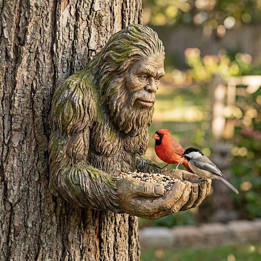 Enchant Your Garden with Magical Bird Harmony and Mysterious Calm