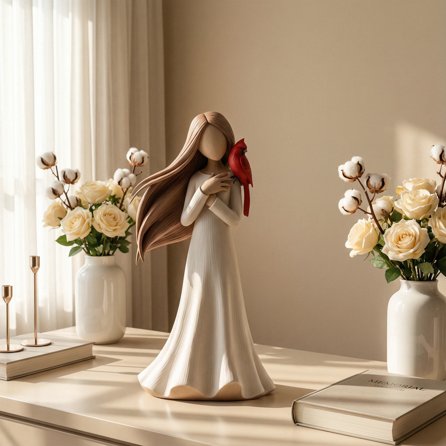 Cardinal Remembrance Love and Serenity Figurine for Home Decor & Memorials
